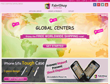 Tablet Screenshot of fabrishop.com